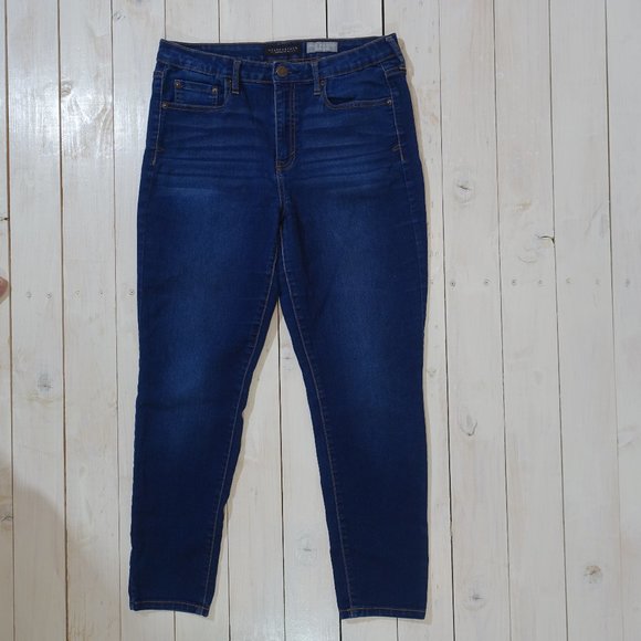Aeropostale High Waisted Jegging Jeans Dark Wash 10 Short - Picture 1 of 7